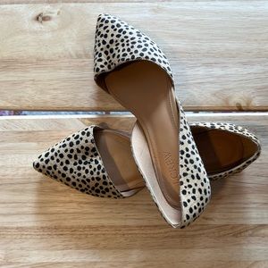 J. Crew. leopard print flats. Size 8.